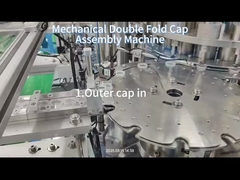 Machine mécanique d'assemblage de couvertures à double pliage