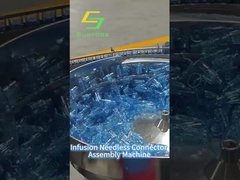 Machine d'assemblage de connecteur sans aiguille pour perfusion
