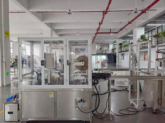 Un bon prix. 220V Cap Lining Machine contrôle PLC en acier inoxydable Servo mécanisme en ligne