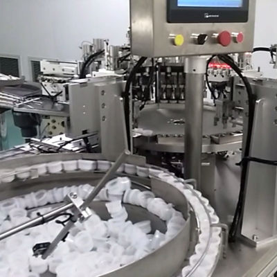 Automatic Euro Cap Assembly Machine with Touch Screen Operation Pneumatic Power and Automatic Inspection for Pharmaceutical Use