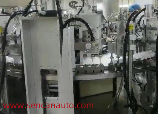 Un bon prix. Machine d'assemblage médical contrôlée par PLC automatique pour la fabrication de lingettes nasales en ligne