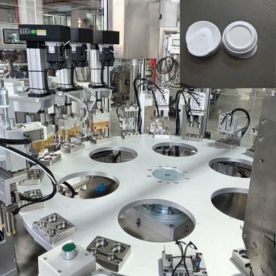 Machine d'assemblage de capuchon de sécheur avec taux de satisfaction de 99%, contrôle PLC et détection par capteur photoélectrique