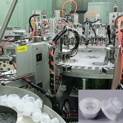Machine de montage à haute vitesse pour le bouchon de bouteille de perfusion, comme le bouchon à tirage unique, le bouchon à tirage double, le bouchon à pliage unique, le bouchon à pliage double et les bouchon à rupture.