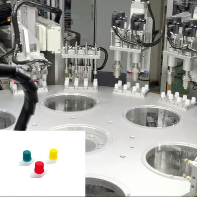 Un bon prix. Machine d'assemblage automatique de bouchons de gelée avec bouton d'arrêt d'urgence et capteurs de sécurité pour bouchons de détergent à lessive avec inspection à 100 % en ligne